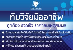 รับทำวิทยานิพนธ์การเงิน รับทำวิจัยการเงิน รับทำดุษฎีนิพนธ์การเงิน