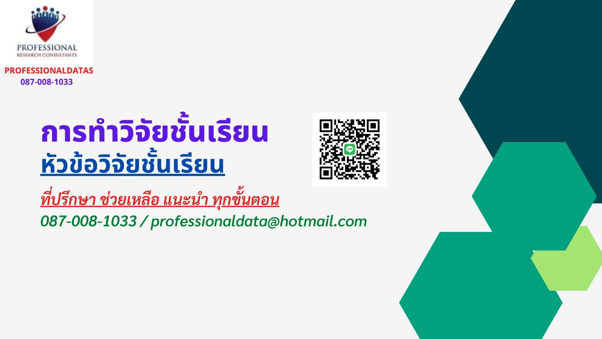 หัวข้อวิจัยชั้นเรียน
