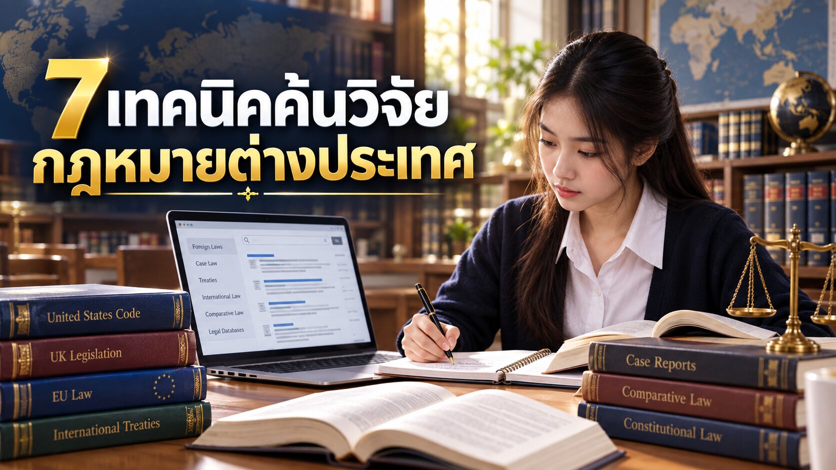 7 วิธีและเทคนิคการค้นวิจัยกฎหมายต่างประเทศ สำหรับนักศึกษากฎหมาย